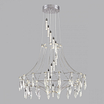 Люстра подвесная из металла с хрустальными прозрачными подвесками Quasar 81 варинант исполнения - 10 | Loft Concept в Тюмени