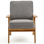 Кресло с каркасом из массива дуба Deniaud Oak Grey Armchair варинант исполнения - 2 | Loft Concept в Тюмени