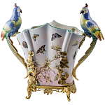 Ваза фарфоровая с попугаями Ferra варинант исполнения - 2 | Loft Concept в Тюмени