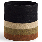 Плетеная корзина в полоску Iweala Wicker Basket варинант исполнения - 1 | Loft Concept в Тюмени