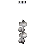 Подвесной светильник с 4-мя рифлеными стеклянными шарами Marcelh Light варинант исполнения - 2 | Loft Concept в Тюмени
