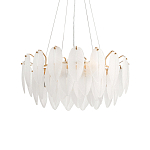 Люстра Mont Saint-Michel Золотая с Рельефным Стеклом варинант исполнения - 4 | Loft Concept в Тюмени