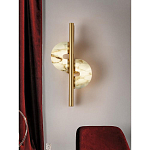 Бра  с фигурным мраморным рассеивателем Spiral of Warm Light варинант исполнения - 7 | Loft Concept в Тюмени