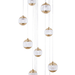 Каскадная люстра с сферическими плафонами из акрила Veva Lamps Chandelier варинант исполнения - 2 | Loft Concept в Тюмени