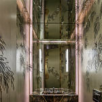 Обои ручная роспись Silk Tree Original colourway on White Metal gilded paper варинант исполнения - 1 | Loft Concept в Тюмени