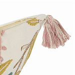 Чехол на подушку с кисточками и вышивкой птиц Ethnic mix Birds Rect варинант исполнения - 2 | Loft Concept в Тюмени