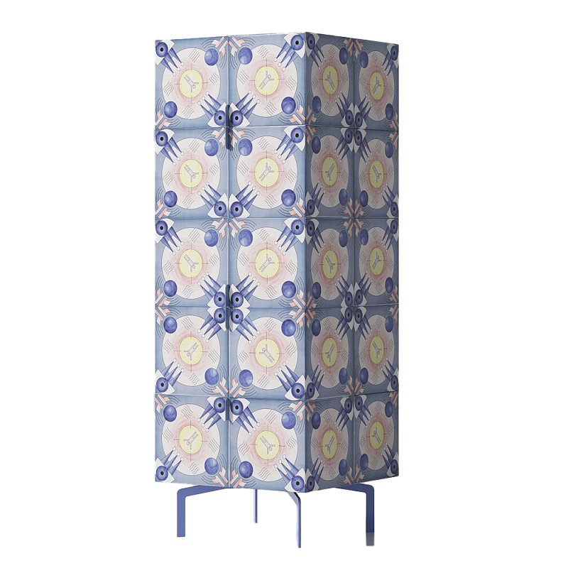 Тумба Tall Element Blue Синий Бежевый Тумба Tall Element Blue Синий Бежевый в Тюмени | Loft Concept