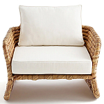 Кресло из плетеного гиацинта Gardner Wicker Armchair варинант исполнения - 2 | Loft Concept в Тюмени