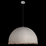 Подвесной светильник в форме купола белого цвета с ажурной бахромой Tactile Line варинант исполнения - 3 | Loft Concept в Тюмени