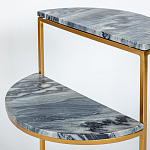 Кофейный столик с подстольем из металла Halves варинант исполнения - 4 | Loft Concept в Тюмени