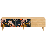 Длинная ТВ-тумба с принтом на ящиках Elise TV Stand варинант исполнения - 10 | Loft Concept в Тюмени