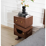 Тумбочка прикроватная с ящиком и дверцей Робот Robot Desk варинант исполнения - 4 | Loft Concept в Тюмени