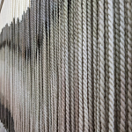 Пейзаж из нитей Макраме Wall decor Black and White Landscape варинант исполнения - 3 | Loft Concept в Тюмени