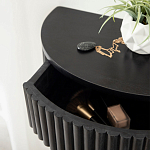 Прикроватный подвесной столик с ящиком черный Bedside Hanging Table варинант исполнения - 3 | Loft Concept в Тюмени