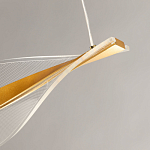 Люстра линейная с изогнутым плафоном Wave Line варинант исполнения - 9 | Loft Concept в Тюмени