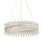 Люстра круглая с прозрачными стеклянными трубками 51 см Nembus варинант исполнения - 1 | Loft Concept в Тюмени