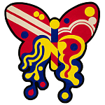 Дизайнерский ковер в виде бабочки Poltronova Tappeto Farfalla Rug варинант исполнения - 1 | Loft Concept в Тюмени