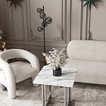 Кресло дизайнерское для лаунж зоны жемчужного цвета Pearl Lounge варинант исполнения - 2 | Loft Concept в Тюмени