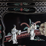 Шкаф черный в китайском стиле  Chinese Cabinet Black варинант исполнения - 3 | Loft Concept в Тюмени