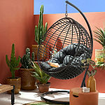 Подвесное уличное кресло Wallaker Hanging Chair варинант исполнения - 8 | Loft Concept в Тюмени