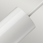 Подвесной светильник белого цвета с вытянутым цилиндрическим плафоном с косым срезом Elstead Lighting варинант исполнения - 4 | Loft Concept в Тюмени