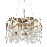 Люстра с декоративными подвесками из прозрачного стекла в форме монеток FAIRYTREE Light варинант исполнения - 1 | Loft Concept в Тюмени