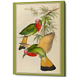 Постер на холсте с изображением птиц Blooming Birds Poster варинант исполнения - 3 | Loft Concept в Тюмени