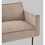 Диван современный вельветовый прямой Worcester Бежевый  варинант исполнения - 3 | Loft Concept в Тюмени