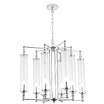 Люстра с 8-ю прозрачными цилиндрическими плафонами Jeanette варинант исполнения - 3 | Loft Concept в Тюмени