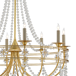 Люстра с декором из прозрачных бусин Glowing Crystals варинант исполнения - 1 | Loft Concept в Тюмени