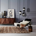 Подвесной светильник вертикальной овальной формы украшенный круглыми бусинами Gradient Oval Pendant Lamp  варинант исполнения - 3 | Loft Concept в Тюмени