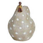 Статуэтка курица с текстурной поверхностью бежевого цвета Rustic Chicken варинант исполнения - 1 | Loft Concept в Тюмени