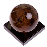 Настольный письменный набор с часами из природного камня обсидиана Royal Set варинант исполнения - 6 | Loft Concept в Тюмени