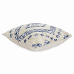 Чехол на подушку с узором в этно-стиле Blue Ikat варинант исполнения - 1 | Loft Concept в Тюмени