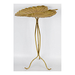 Столик приставной с столешницей Тропический лист Tropical Forest gold варинант исполнения - 2 | Loft Concept в Тюмени