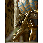 Чаша с орнаментом на бронзовых ножках в виде ангелов Eden Garden варинант исполнения - 6 | Loft Concept в Тюмени