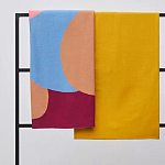 Плед из хлопка с абстрактным принтом Elysian Flow Ember варинант исполнения - 7 | Loft Concept в Тюмени