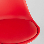 Стул с основой из пластика и мягким сиденьем Arvika Red варинант исполнения - 8 | Loft Concept в Тюмени