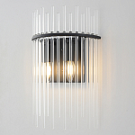 Бра со стеклянными прозрачными трубками и черным металлическим каркасом Nembus варинант исполнения - 2 | Loft Concept в Тюмени