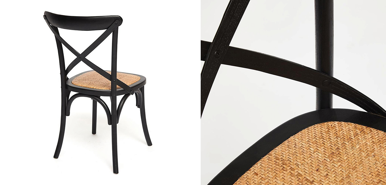 Стул Chaise Provence en Bois noir черный Стул Chaise Provence en Bois noir черный - Loft-Concept в Тюмени