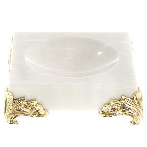 Подставка под шар квадратная из натурального камня Мрамор на ножках Natural Stone Sphere Stands