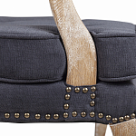 Кресло Aubrey Classical Armchair dark grey velour варинант исполнения - 6 | Loft Concept в Тюмени