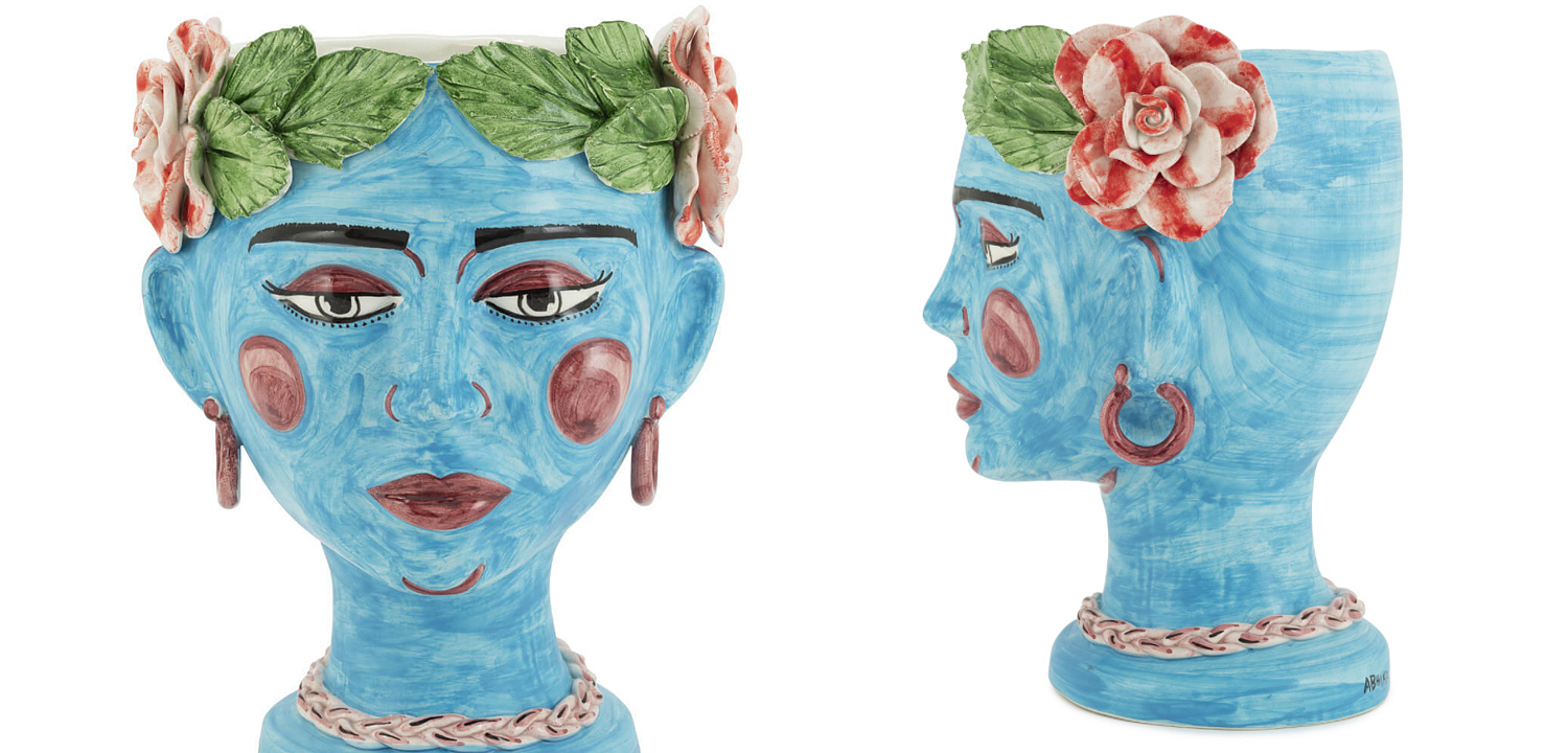 Ваза VASE HEAD SELVA COLOR Light blue Ваза VASE HEAD SELVA COLOR Light blue - Loft-Concept в Тюмени
