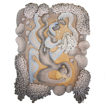 Тканый вручную монументальный настенный гобелен Soft Inception варинант исполнения - 4 | Loft Concept в Тюмени