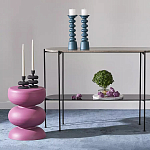 Подсвечник фигурный голубой Bright Accent 33 см варинант исполнения - 3 | Loft Concept в Тюмени