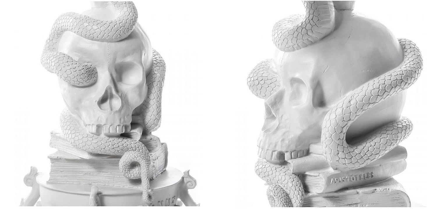 Подсвечник Seletti Giant Burlesque Skull White Подсвечник Seletti Giant Burlesque Skull White - Loft-Concept в Тюмени