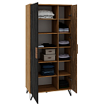 Шкаф двухдверный с 2-мя отделами с полками Stone Effect варинант исполнения - 4 | Loft Concept в Тюмени