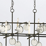 Люстра подвесная с 8-ю лампами и стеклянными круглыми подвесками Currey & Company варинант исполнения - 6 | Loft Concept в Тюмени