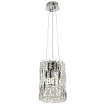 Подвесной светильник с металлическими и хрустальными подвесками Bonnay Crystal Chrome Hanging Lamp варинант исполнения - 2 | Loft Concept в Тюмени