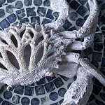 Статуэтка краб с детализированной текстурой в белом цвете Marine Accessories варинант исполнения - 8 | Loft Concept в Тюмени